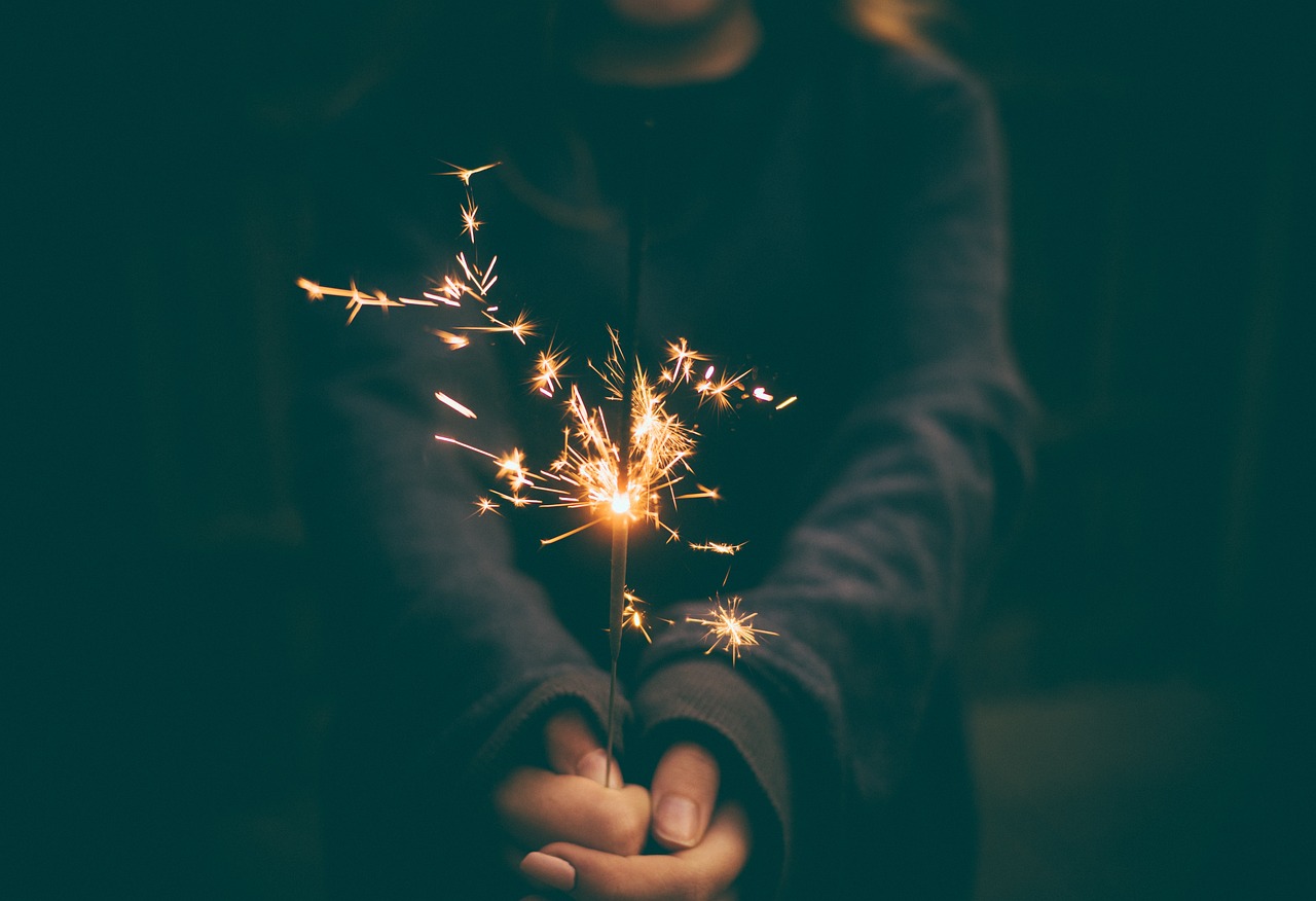 sparkler, firework, celebrate